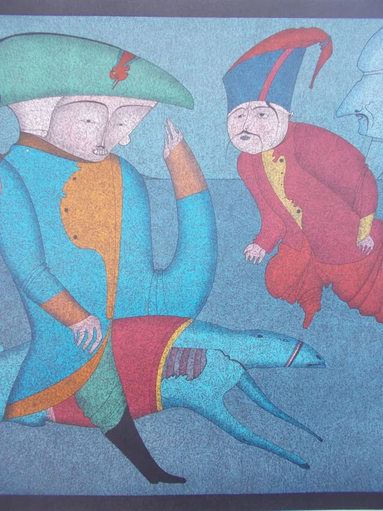 Litografia Chemiakin - Le grand carnaval de St Petersbourg 3