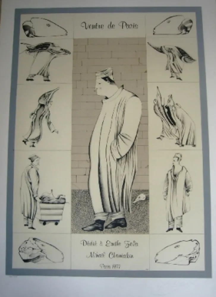 Litografia Chemiakin - Ventre de Paris 1