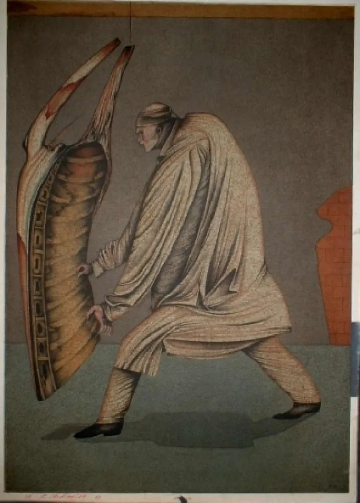 Litografia Chemiakin - Ventre de Paris 10