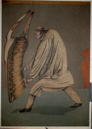 Litografia Chemiakin - Ventre de Paris 10