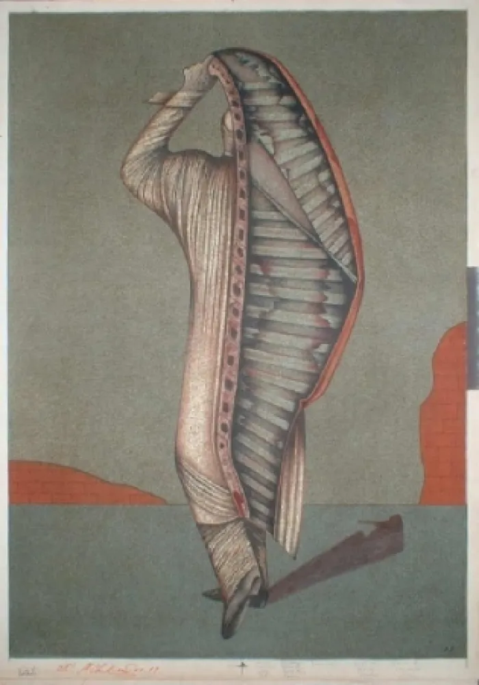 Litografia Chemiakin - Ventre de Paris 14