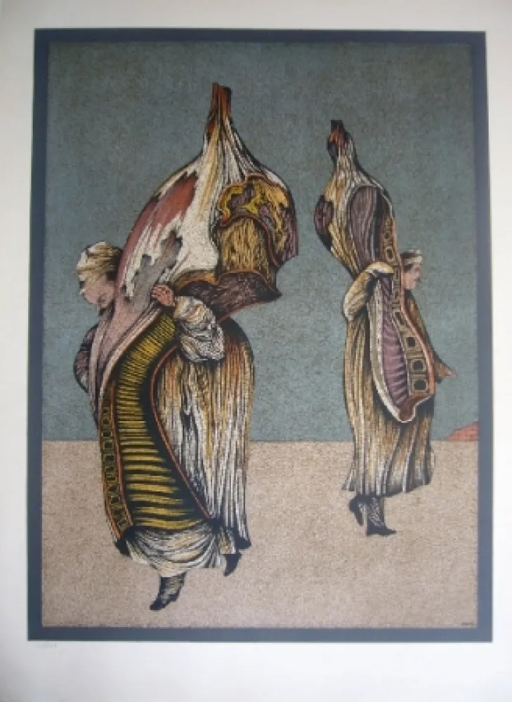 Litografia Chemiakin - Ventre de Paris 15