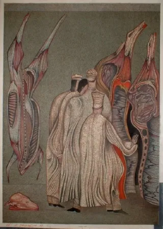 Litografia Chemiakin - Ventre de Paris 2