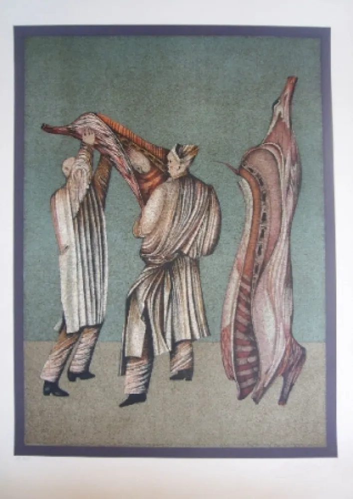 Litografia Chemiakin - Ventre de Paris 3