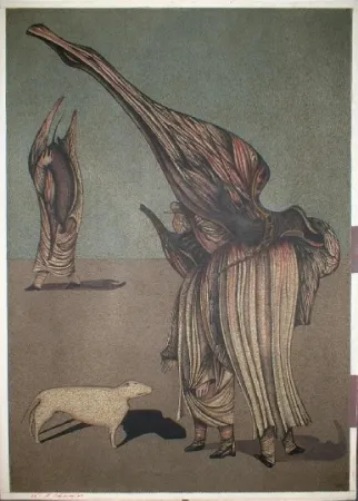 Litografia Chemiakin - Ventre de Paris 6