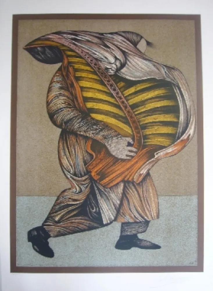 Litografia Chemiakin - Ventre de Paris 7