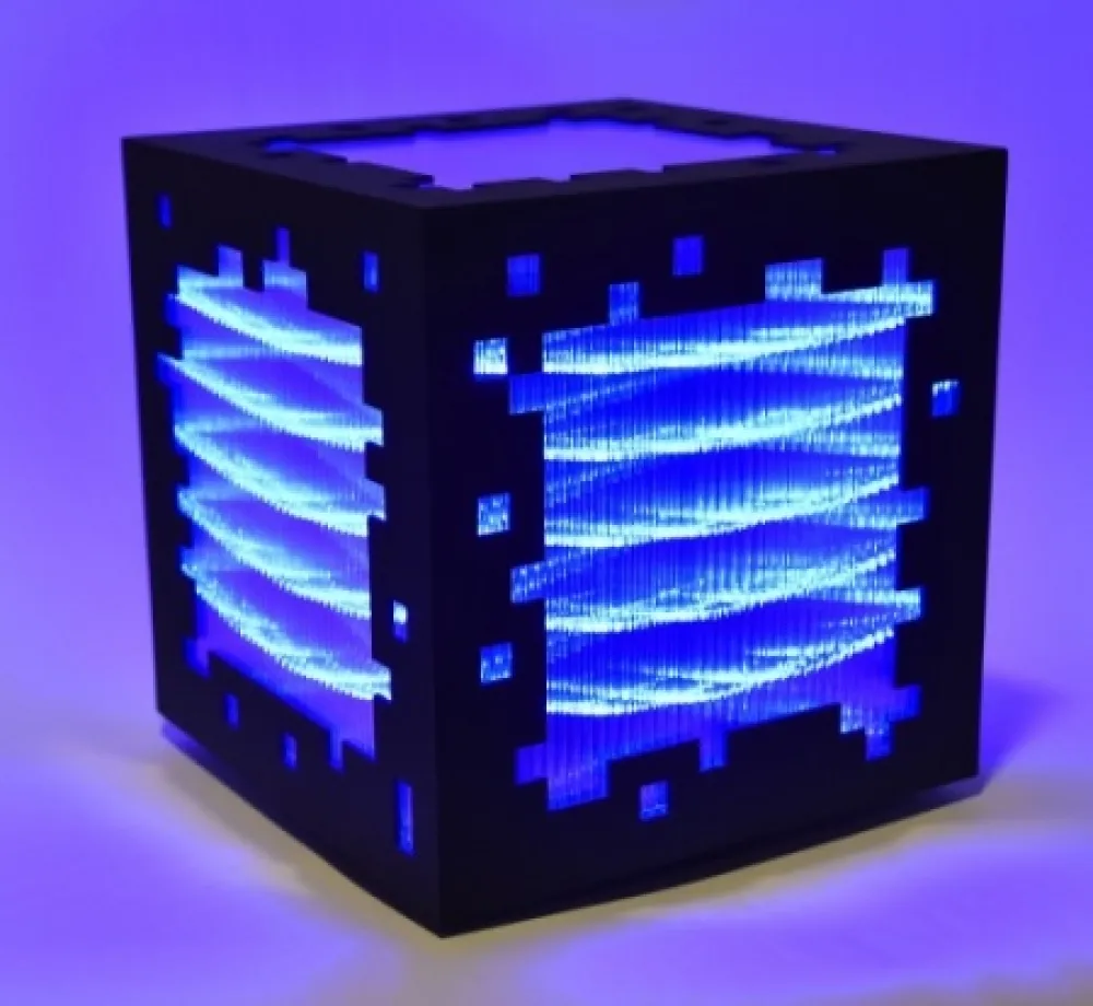 Xilogravura Chevalier - Mini voxels light blue