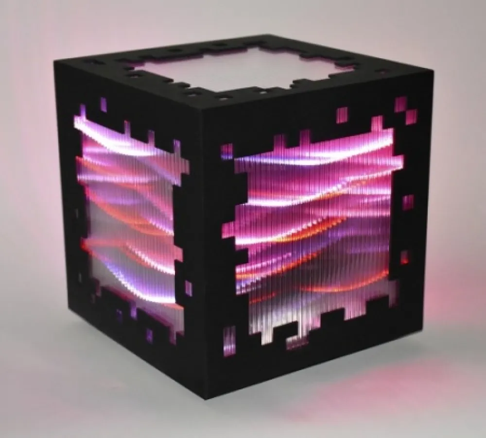Xilogravura Chevalier - Mini voxels light red
