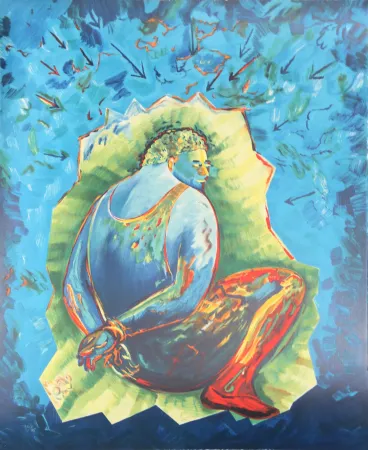 Litografia Chia - Bound Man