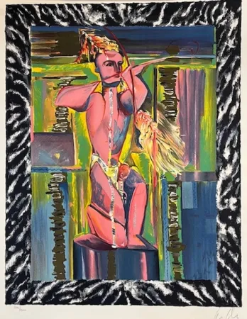 Litografia Chia - Sin titulo ( la arquera )