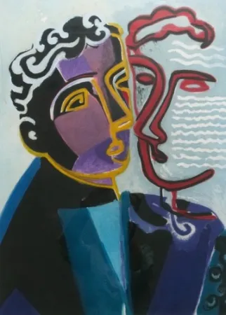 Litografia Chia - Untitled