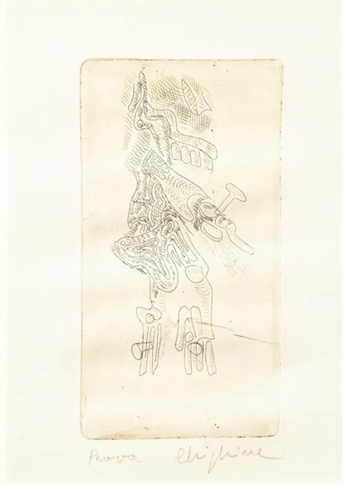 Água-Forte Chighine - Cristo