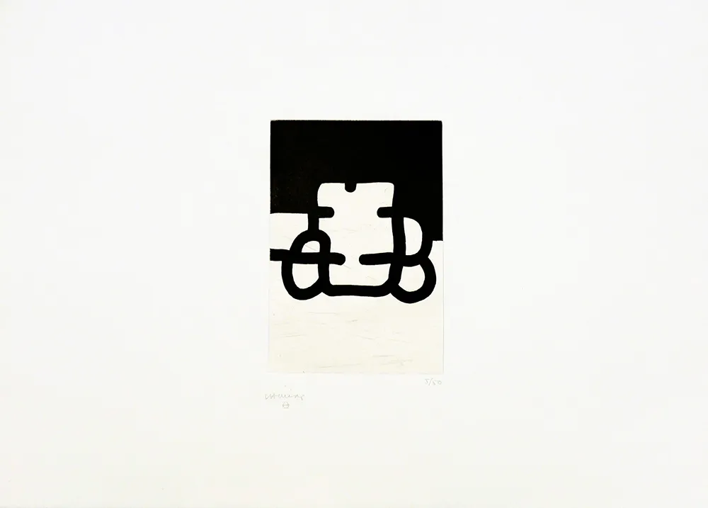 Gravura Chillida - Antzo VIII