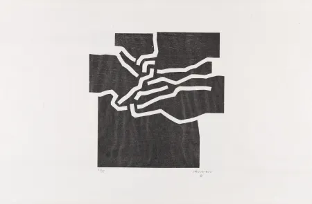 Xilogravura Chillida - Beltza IV
