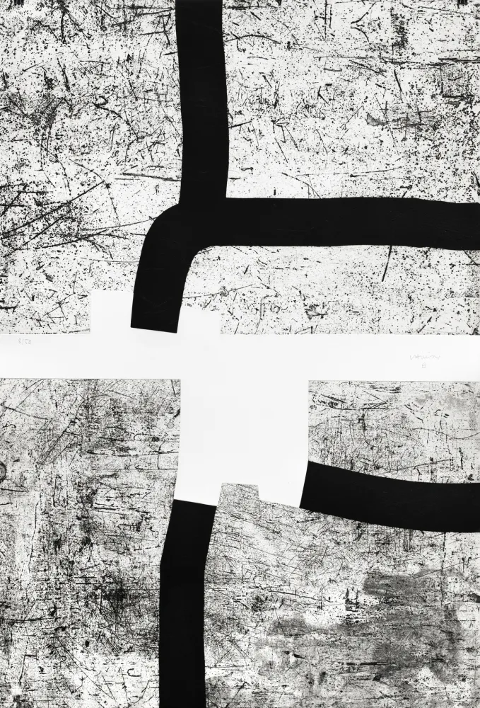 Gravura Chillida - Bi-Aizatu