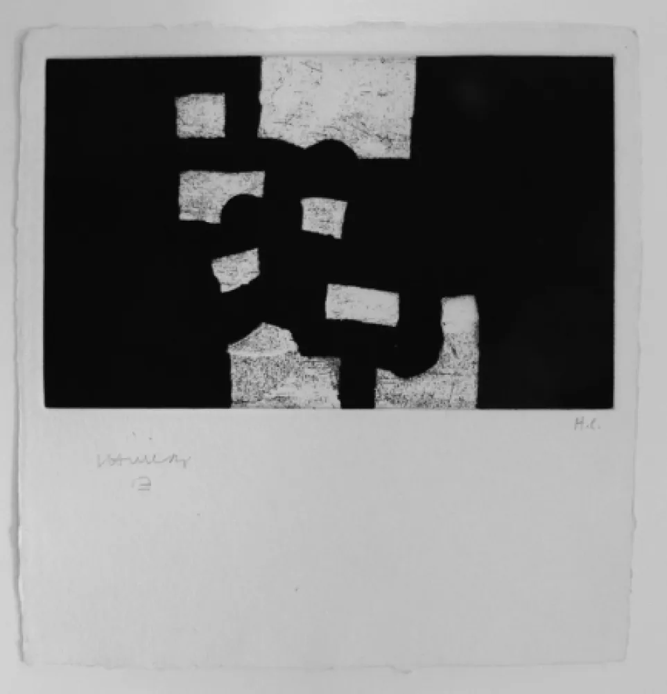 Gravura Chillida - Bultzada