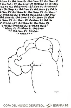 Litografia Chillida - Coupe du Monde 82 - Espagne