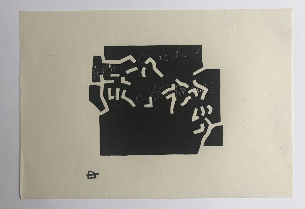 Xilogravura Chillida - Egokarri (Carte de Voeux 69)
