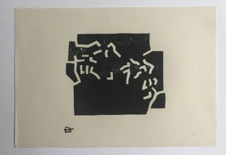 Xilogravura Chillida - Egokarri (Carte de Voeux 69)