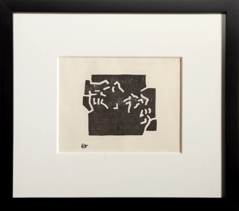 Xilogravura Chillida - Egokarri (Greeting Card for 1969)