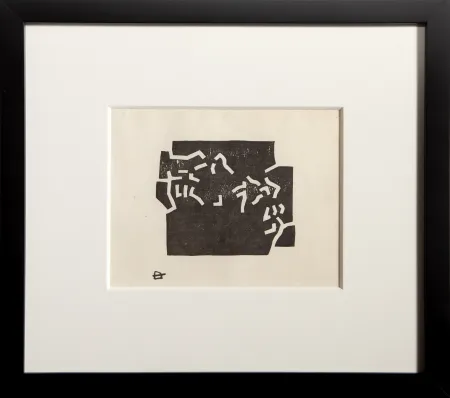 Xilogravura Chillida - Egokarri (Greeting Card for 1969)