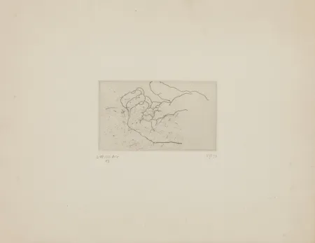 Água-Forte Chillida - Esku IV (Mano IV)