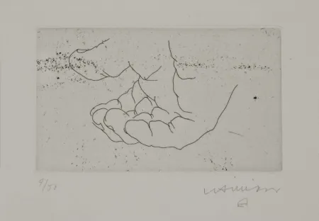 Gravura Chillida - Esku XI