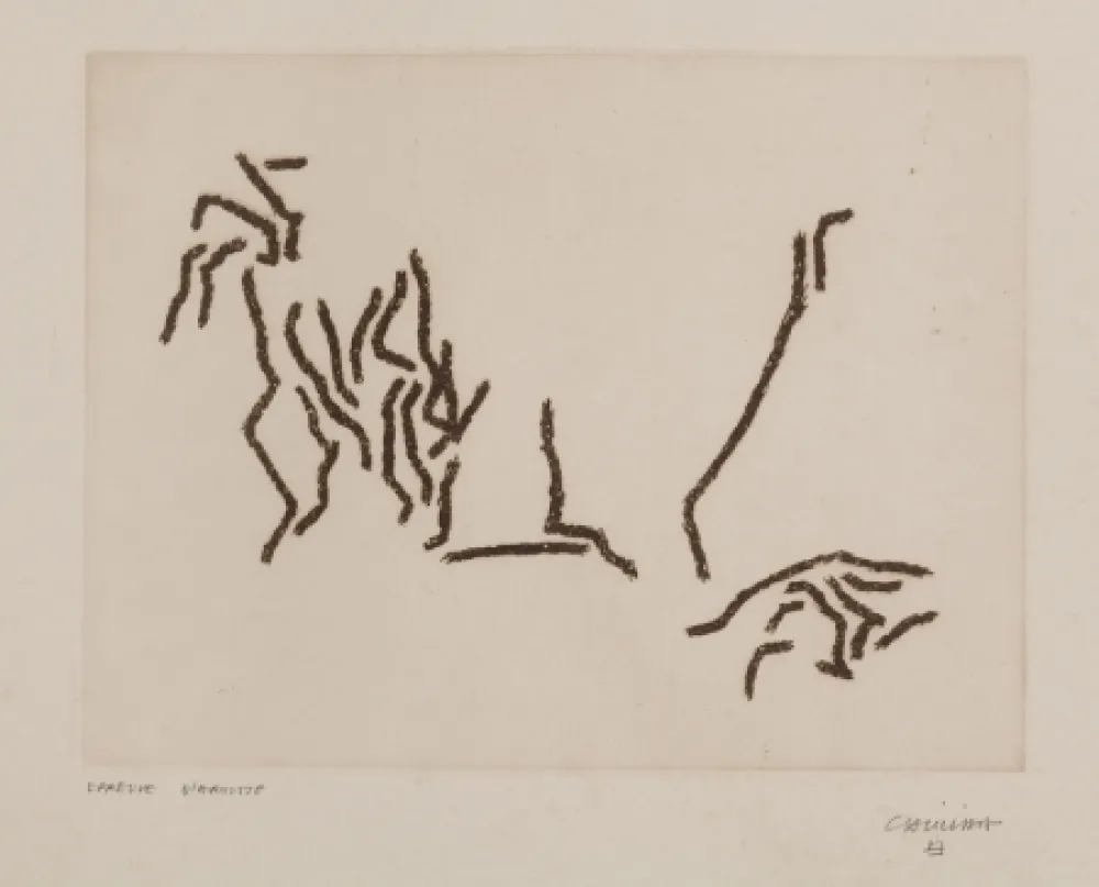 Gravura Chillida - Glissement de Limites (First print)