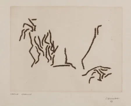 Gravura Chillida - Glissement de Limites (First print)