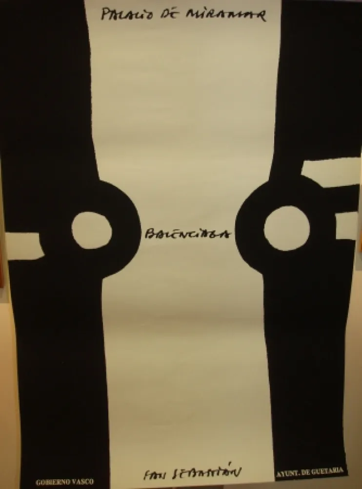 Cartaz Chillida - Homenaje a cristobal Balenciaga