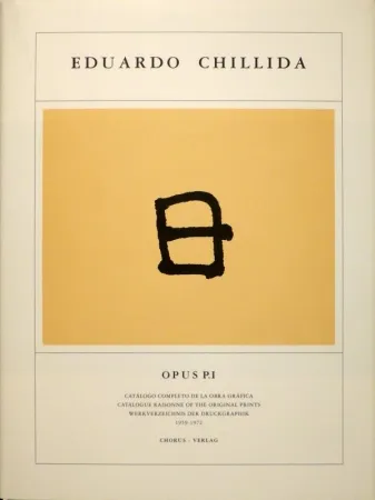 Livro Ilustrado Chillida - KOELEN, Martin van der. Eduardo Chillida. Opus Prints P.I - P.IV. Catálogo completo de la obra gráfica / Catalogue Raisonnée of the Original Prints / Werkverzeichnis der Druckgraphik , 1959-2001.