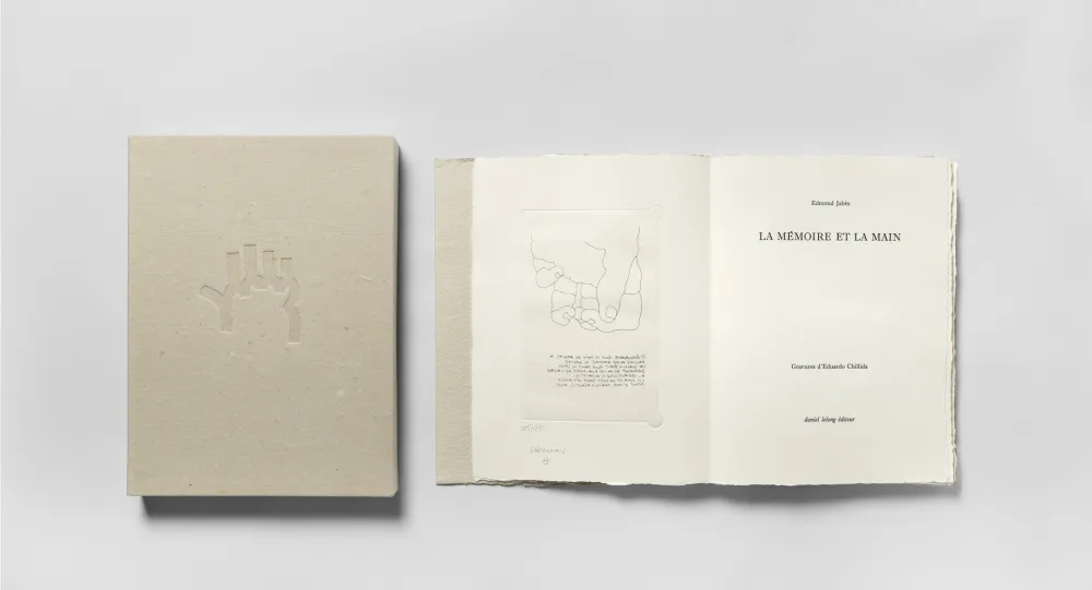 Gravura Chillida - La mémoire et la main
