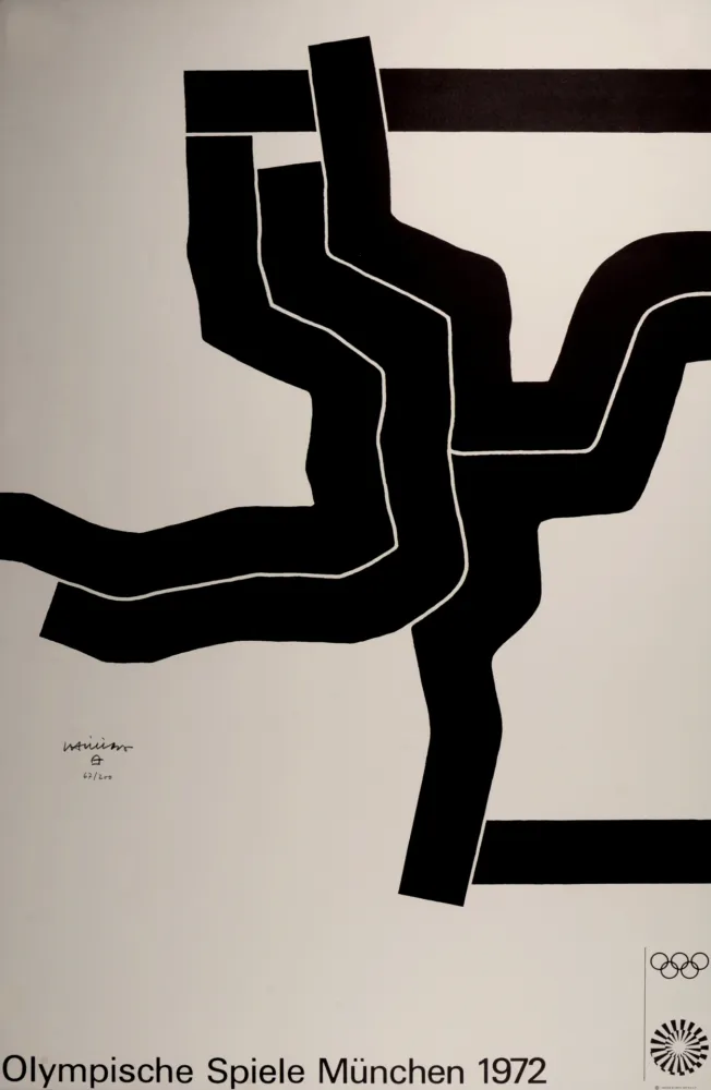 Sem Técnica Chillida - Olympische Spiele München 1972 - Hand-signed