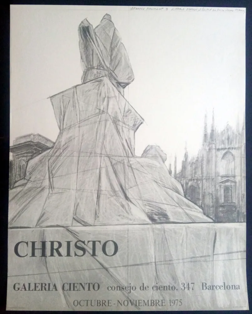 Cartaz Christo - Christo - Galeria Ciento 1975