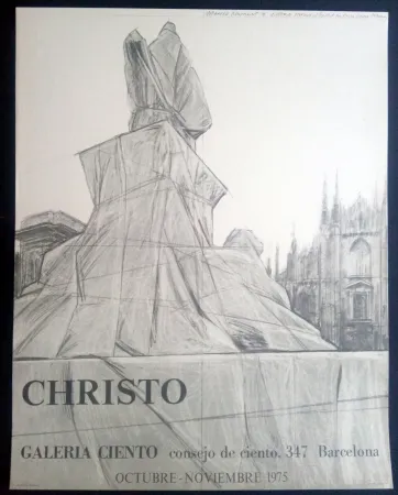 Cartaz Christo - Christo - Galeria Ciento 1975