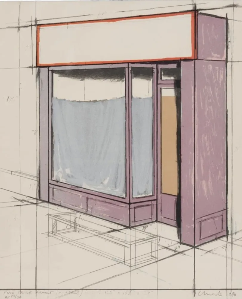 Múltiplo Christo - Pink Store Front, Project (from Marginalia)