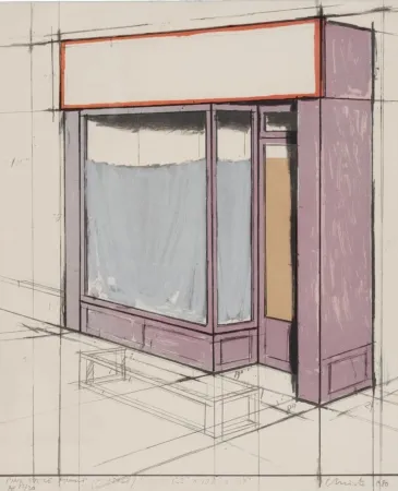 Múltiplo Christo - Pink Store Front, Project (from Marginalia)