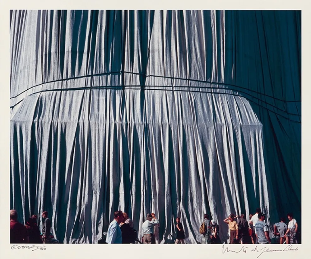 Fotografia Christo - Reichstag Mappe II, Faltenwurf