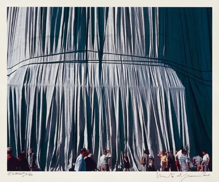 Fotografia Christo - Reichstag Mappe II, Faltenwurf