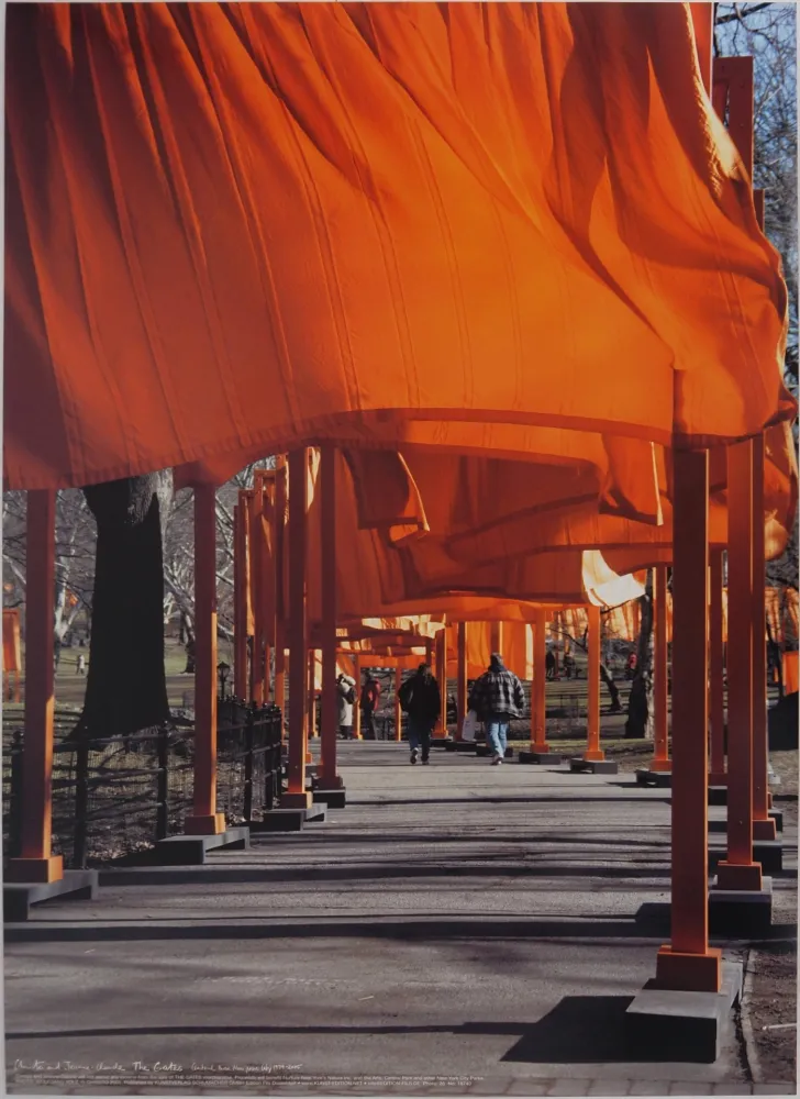 Cartaz Christo - The Gates : Central Park New York city