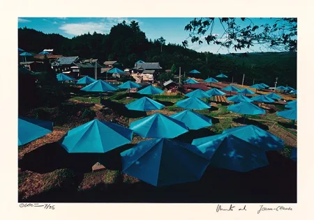 Fotografia Christo - Umbrellas Jinba Blue