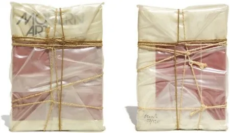 Múltiplo Christo - Wrapped Book Modern Art 
