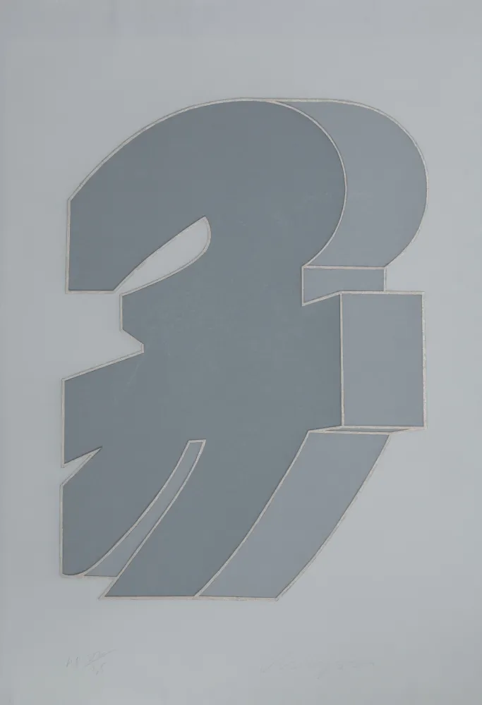 Serigrafia Chryssa - Times Square Fragment #2