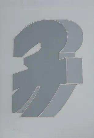 Serigrafia Chryssa - Times Square Fragment #2
