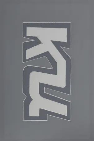 Serigrafia Chryssa - Times Square Fragment #4