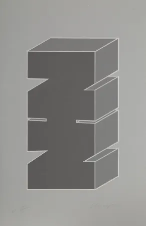 Serigrafia Chryssa - Times Square Fragment #5