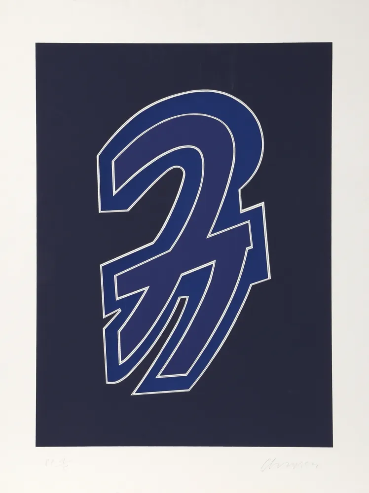 Serigrafia Chryssa - Times Square Fragment #8