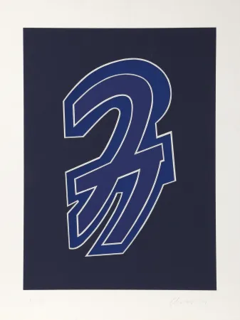 Serigrafia Chryssa - Times Square Fragment #8