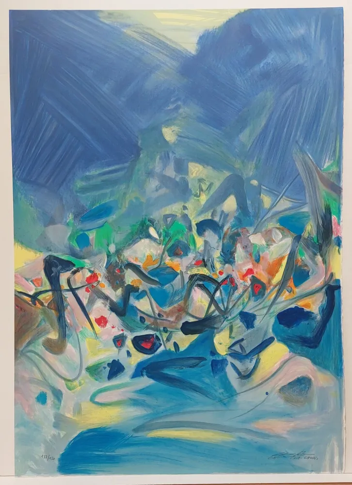 Litografia Chu Teh Chun  - Composition XXX 