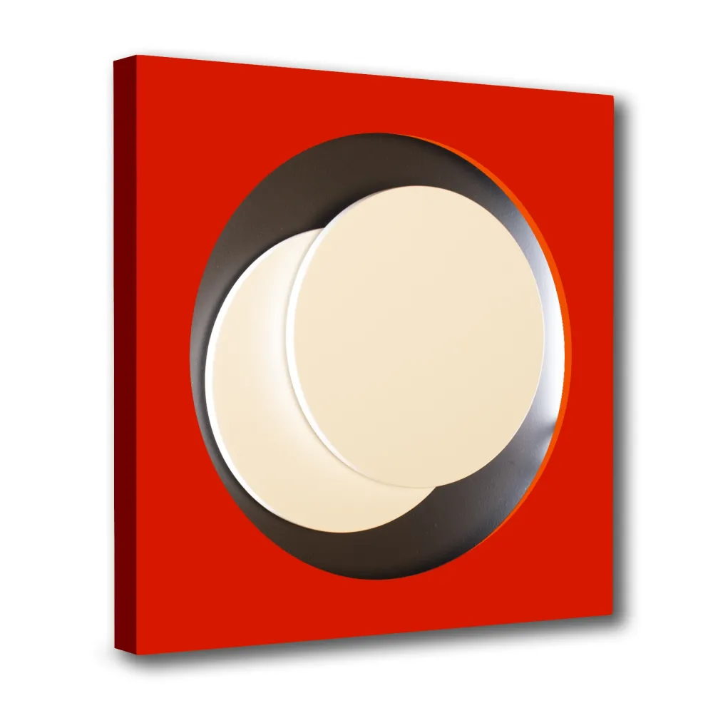 Xilogravura Claisse - Cercle Rouge et Noir